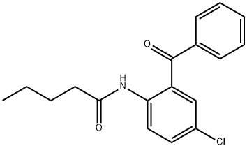 N-(2-benzoyl-4-chlorophenyl)pentanamide Struktur