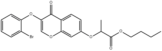 433697-87-1 butyl 2-{[3-(2-bromophenoxy)-4-oxo-4H-chromen-7-yl]oxy}propanoate