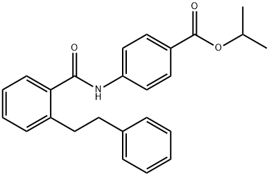 isopropyl 4-{[2-(2-phenylethyl)benzoyl]amino}benzoate Structure