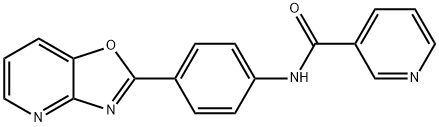 N-(4-[1,3]oxazolo[4,5-b]pyridin-2-ylphenyl)nicotinamide Struktur