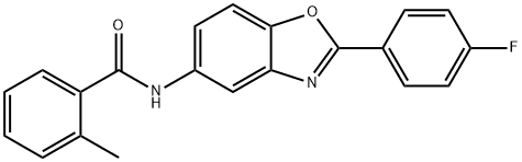 N-[2-(4-fluorophenyl)-1,3-benzoxazol-5-yl]-2-methylbenzamide Structure