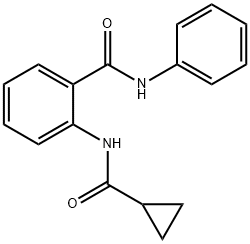 2-[(cyclopropylcarbonyl)amino]-N-phenylbenzamide Structure
