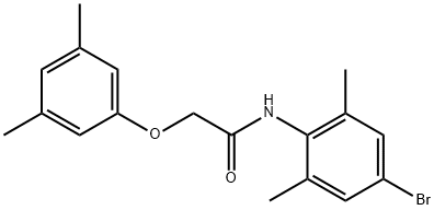 N-(4-bromo-2,6-dimethylphenyl)-2-(3,5-dimethylphenoxy)acetamide Struktur