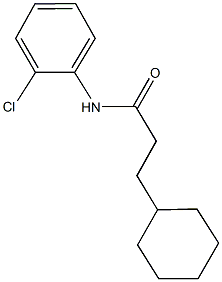 N-(2-chlorophenyl)-3-cyclohexylpropanamide Structure