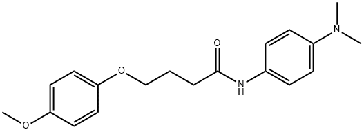 N-[4-(dimethylamino)phenyl]-4-(4-methoxyphenoxy)butanamide Structure