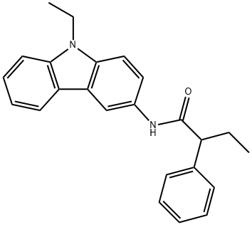 N-(9-ethyl-9H-carbazol-3-yl)-2-phenylbutanamide Structure