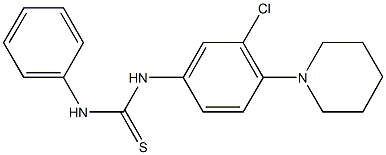 N-[3-chloro-4-(1-piperidinyl)phenyl]-N'-phenylthiourea 结构式