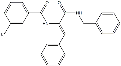 N-{1-[(benzylamino)carbonyl]-2-phenylvinyl}-3-bromobenzamide,433949-57-6,结构式