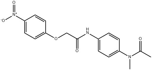N-{4-[acetyl(methyl)amino]phenyl}-2-{4-nitrophenoxy}acetamide Structure