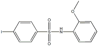 4-iodo-N-(2-methoxyphenyl)benzenesulfonamide Structure