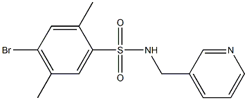 4-bromo-2,5-dimethyl-N-(3-pyridinylmethyl)benzenesulfonamide,433962-64-2,结构式