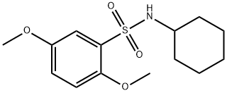 N-cyclohexyl-2,5-dimethoxybenzenesulfonamide Structure