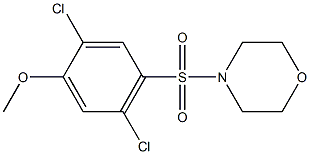 4-[(2,5-dichloro-4-methoxyphenyl)sulfonyl]morpholine Structure