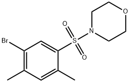 4-[(5-bromo-2,4-dimethylphenyl)sulfonyl]morpholine Structure