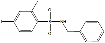 N-benzyl-4-iodo-2-methylbenzenesulfonamide Struktur