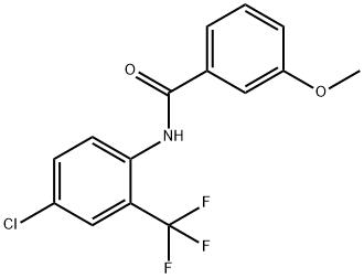 N-[4-chloro-2-(trifluoromethyl)phenyl]-3-methoxybenzamide Structure