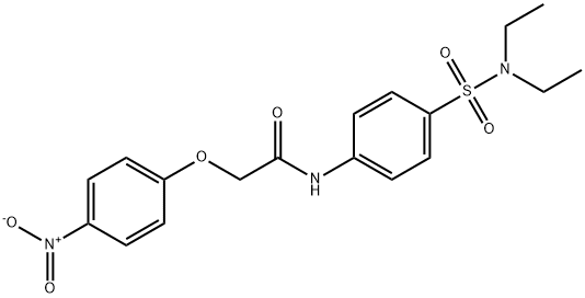 N-{4-[(diethylamino)sulfonyl]phenyl}-2-{4-nitrophenoxy}acetamide Structure