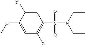 2,5-dichloro-N,N-diethyl-4-methoxybenzenesulfonamide,433973-97-8,结构式