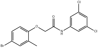 434288-75-2 2-(4-bromo-2-methylphenoxy)-N-(3,5-dichlorophenyl)acetamide