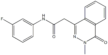 N-(3-fluorophenyl)-2-(3-methyl-4-oxo-3,4-dihydro-1-phthalazinyl)acetamide Struktur