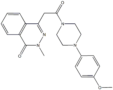 4-{2-[4-(4-methoxyphenyl)-1-piperazinyl]-2-oxoethyl}-2-methyl-1(2H)-phthalazinone Structure