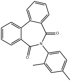 6-(2,4-dimethylphenyl)-5H-dibenzo[c,e]azepine-5,7(6H)-dione 结构式