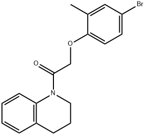 1-[(4-bromo-2-methylphenoxy)acetyl]-1,2,3,4-tetrahydroquinoline|