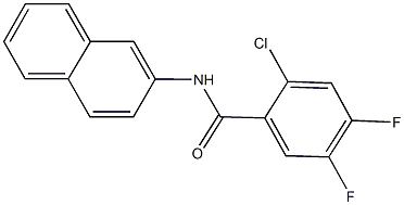 2-chloro-4,5-difluoro-N-(2-naphthyl)benzamide 化学構造式