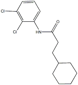 3-cyclohexyl-N-(2,3-dichlorophenyl)propanamide Struktur