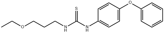 N-(3-ethoxypropyl)-N'-(4-phenoxyphenyl)thiourea Struktur