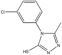 4-(3-chlorophenyl)-5-methyl-4H-1,2,4-triazol-3-yl hydrosulfide|