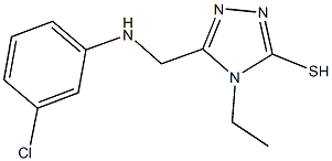5-[(3-chloroanilino)methyl]-4-ethyl-4H-1,2,4-triazole-3-thiol|