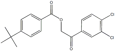 2-(3,4-dichlorophenyl)-2-oxoethyl 4-tert-butylbenzoate Struktur