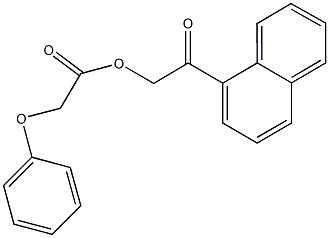 2-(1-naphthyl)-2-oxoethyl phenoxyacetate Structure