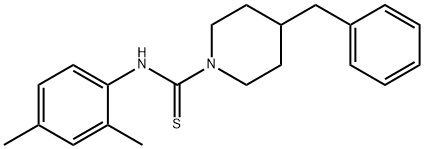 4-benzyl-N-(2,4-dimethylphenyl)piperidine-1-carbothioamide 结构式