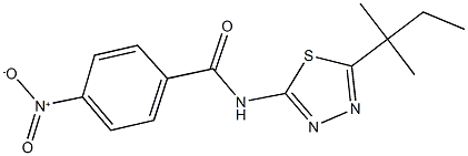 4-nitro-N-(5-tert-pentyl-1,3,4-thiadiazol-2-yl)benzamide Structure