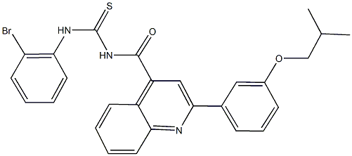 N-(2-bromophenyl)-N'-{[2-(3-isobutoxyphenyl)-4-quinolinyl]carbonyl}thiourea|