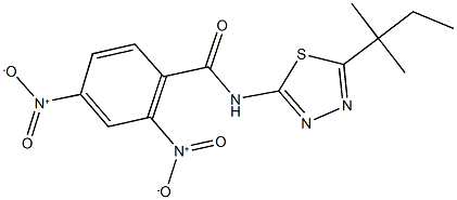 438197-20-7 2,4-bisnitro-N-(5-tert-pentyl-1,3,4-thiadiazol-2-yl)benzamide