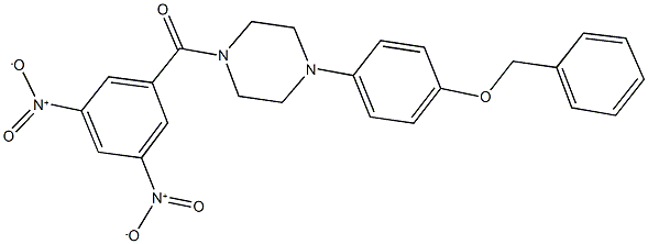 438198-24-4 1-[4-(benzyloxy)phenyl]-4-{3,5-bisnitrobenzoyl}piperazine