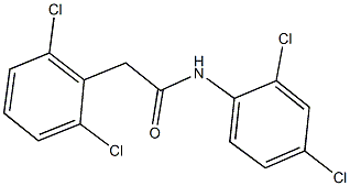 N-(2,4-dichlorophenyl)-2-(2,6-dichlorophenyl)acetamide Struktur