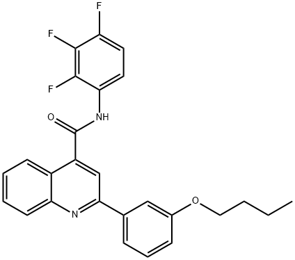 2-(3-butoxyphenyl)-N-(2,3,4-trifluorophenyl)-4-quinolinecarboxamide,438198-97-1,结构式