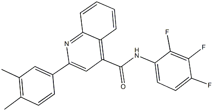 2-(3,4-dimethylphenyl)-N-(2,3,4-trifluorophenyl)-4-quinolinecarboxamide,438199-43-0,结构式