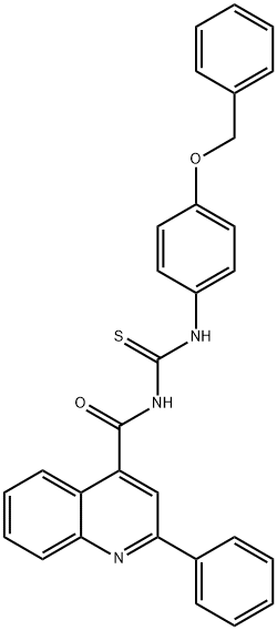 N-[4-(benzyloxy)phenyl]-N'-[(2-phenyl-4-quinolinyl)carbonyl]thiourea|