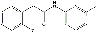 2-(2-chlorophenyl)-N-(6-methyl-2-pyridinyl)acetamide Structure