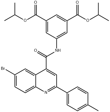 438213-90-2 diisopropyl 5-({[6-bromo-2-(4-methylphenyl)-4-quinolinyl]carbonyl}amino)isophthalate