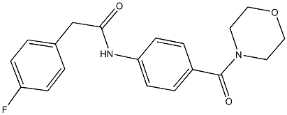 2-(4-fluorophenyl)-N-[4-(4-morpholinylcarbonyl)phenyl]acetamide|