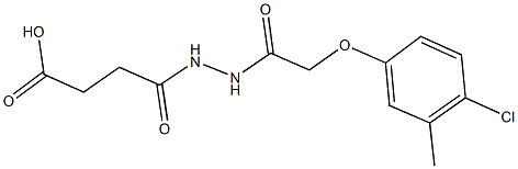 4-{2-[(4-chloro-3-methylphenoxy)acetyl]hydrazino}-4-oxobutanoic acid,438214-51-8,结构式