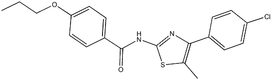 N-[4-(4-chlorophenyl)-5-methyl-1,3-thiazol-2-yl]-4-propoxybenzamide Struktur