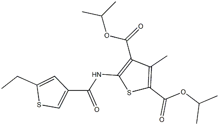 438214-90-5 diisopropyl 5-{[(5-ethyl-3-thienyl)carbonyl]amino}-3-methyl-2,4-thiophenedicarboxylate