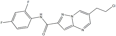 438215-10-2 6-(2-chloroethyl)-N-(2,4-difluorophenyl)pyrazolo[1,5-a]pyrimidine-2-carboxamide